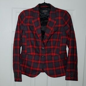 Pendleton Plaid Wool Blazer Size 4